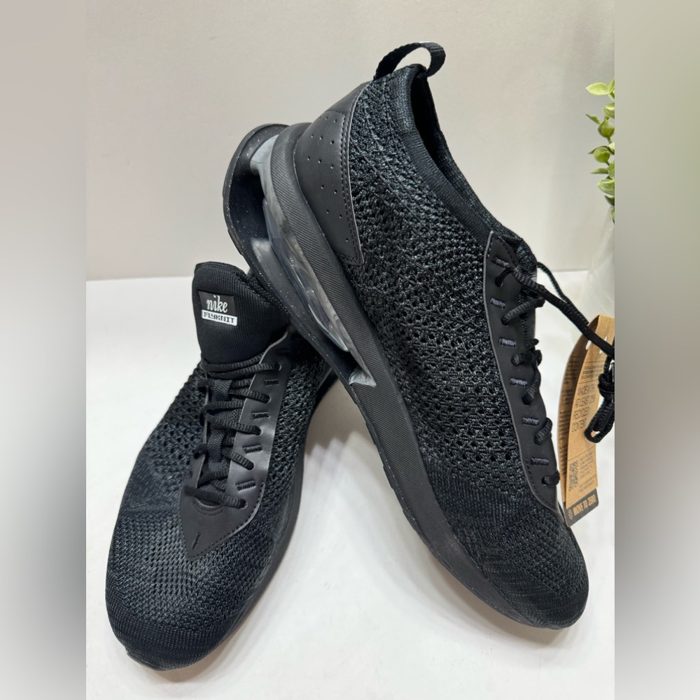 NEW Nike Air Max Flyknit Racer Anthracite Men's Shoes Black FD2764-001 Size 11 - Picture 8 of 10